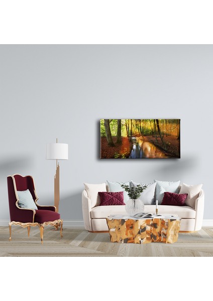 Gün Batımı Panoramik Kanvas Tablo