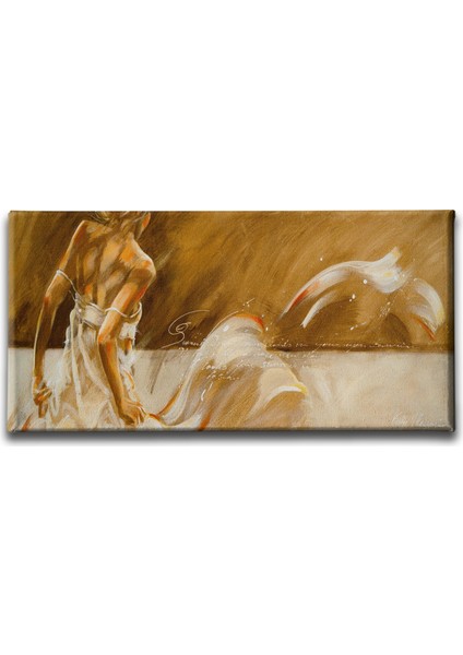 Woman Panoramik Kanvas Tablo