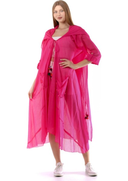 Cadı Kapüşonlu Bohem Kimono&kaftan