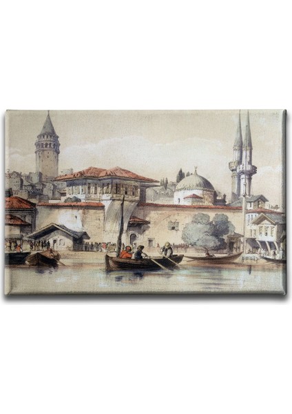Eski Istanbul Yağlı Boya Kanvas Tablo