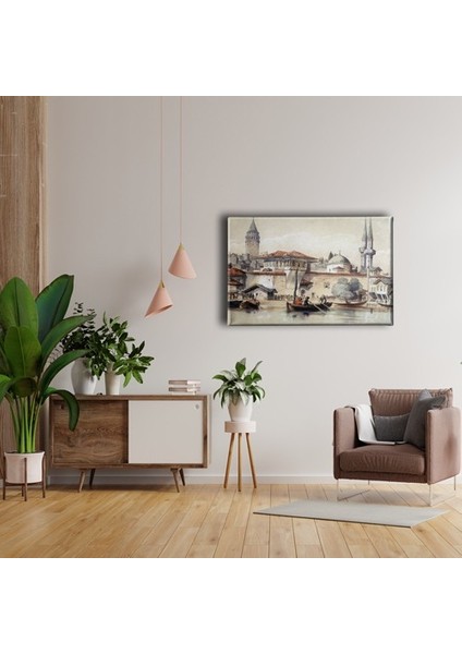 Eski Istanbul Yağlı Boya Kanvas Tablo fırsatları