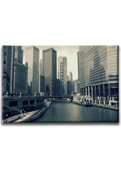 Chicago City Canvas Tablo