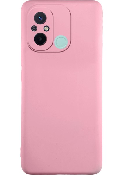 Xiaomi Redmi 12C Kapak Içi Kadife Kamera Korumalı Lansman Silikon Kılıf - Pembe