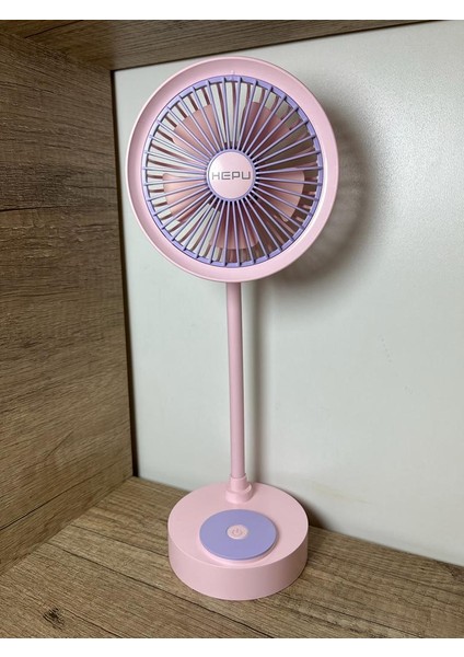 9050B Mini Şarjlı Masa Üstü Vantilatör USB Fan 1200 Mah 5 Kollu Süper Soğutma