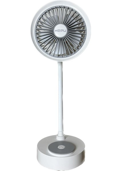 9050B Mini Şarjlı Masa Üstü Vantilatör USB Fan 1200 Mah 5 Kollu Süper Soğutma
