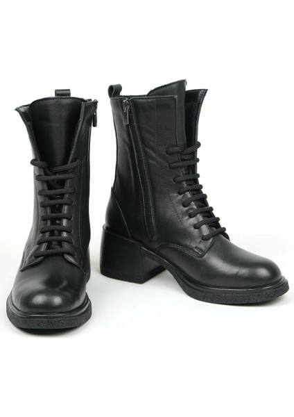 Kadın Klasik Topuklu Bot Deri modelleri