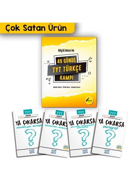 Rehber Matematik  49 Günde Rüştü Hoca ile TYT Türkçe Kampı TYT Türkçe Fasikül Seti 2024 YKS Yeni