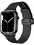 - Apple Watch 7 45mm - Kordon Metal Kordon KRD-85 - Siyah 1