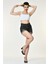 Likralı Kaşkorse Ince Askılı Kadın Crop Top - Beyaz Beyaz - M 2