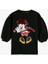 Minnie Mouse Sweat Elbise Lisanslı Uzun Balon Kollu Bisiklet Yaka 1