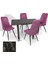 Karanfil Werzalit - Çırağan Masa Takımı (70X120) - (Teramo - Mor) 1