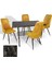 Japon Werzalit - Çırağan Mutfak Masa Takımı (70X120) - (Teramo - Sarı) 1
