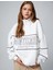 Yarım Fermuarlı Sweatshirt Oversize Baskılı Dik Yaka 1