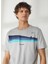 Bisiklet Yaka Baskılı Gri Erkek T-Shirt HARDAP 2