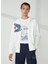 Kapüşon Yaka Düz Beyaz Erkek Sweatshırt Hooded Flag Sweatshırt 4