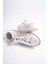 MBCVS200B Düz Taban Bağcıklı Erkek Beyaz Bez Spor Ayakkabı & Sneaker 4