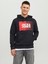 Jack & Jones Yazı Baskılı Içi Şardonlu Kapüşonlu Erkek Sweatshirt 12233599 1