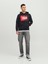 Yazı Baskılı Içi Şardonlu Kapüşonlu Erkek Sweatshirt 12233599 3