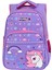 Lila Little Horse Desenli Ilkokul Sırt Çantası ve Beslenme Çantası 3