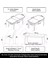 Concept Jae Serisi Açılabilir 80X132 Barok Ahşap Desen Mutfak Masası Takımı ve 4 Sandalye 1 Bench 5