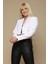 Kadın Tek Düğme Kapamalı Crop Blazer Ceket 5