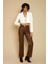 Kadın Tek Düğme Kapamalı Crop Blazer Ceket 4