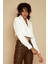 Kadın Tek Düğme Kapamalı Crop Blazer Ceket 5