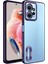Xiaomi Redmi Note 12 4g Kılıf Kamera Lens Korumalı Şeffaf Renkli Logo Gösteren Parlak Omega Kapak Derin Mor 1