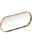 Altın Aynalı Oval Tepsi 30X12CM 2