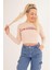 23254241 Kaşkorse Los Angeles Baskılı Crop Bluz Tas 2