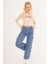 23254241 Kaşkorse Los Angeles Baskılı Crop Bluz Tas 3
