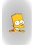 Quart Aksesuar 11 x 9,5 cm Bart Simpson Sticker Araba Laptop Oto Motor Sticker 4