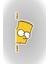 Quart Aksesuar 12X5,5 cm Bart Simpson Sticker Araba Laptop Oto Motor Sticker 4