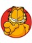 Quart Aksesuar 11 x 11 cm Garfield Kedi Sticker Araba Laptop Oto Motor Sticker 1