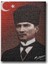 Türk Bayraklı - Imzalı Atatürk Portresi Kanvas Tablo 1