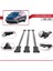Toyota Sienna (XL10) 1998-2003 Arası ile Uyumlu Fly Model Ara Atkı Tavan Barı Gri 3 Adet Bar 4