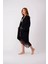 Itayan Ipek Detaylı Oversize Kaftan 2