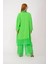 Italyan Ipek Detaylı Oversize Kap Bluz- Wes Pantolon Takım 4