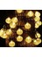 Kristal Top LED Işık 5 Metre 30 Ledli Şeffaf Kablolu Gün Işığı Pilli Dekoratif Aydınlatma 5