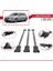 Skoda Superb Combı 2015-2020 Arası ile Uyumlu Fly Model Ara Atkı Tavan Barı Gri 3 Adet Bar 4