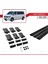 Volkswagen Caravelle (T6) 2015 ve Sonrası ile Uyumlu Fly Model Ara Atkı Tavan Barı Siyah 3 Adet Bar 5