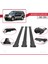 Mitsubishi Pajero (V60) 1999-2006 Arası ile Uyumlu Fly Model Ara Atkı Tavan Barı Siyah 3 Adet Bar 4