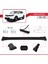 Nissan Qashqai 2014-2017 Arası ile Uyumlu Fly Model Ara Atkı Tavan Barı Siyah 3 Adet Bar 3