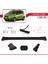 Chevrolet Spark 2009-2014 Arası ile Uyumlu Fly Model Ara Atkı Tavan Barı Siyah 3 Adet Bar 3