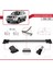 Nissan Pathfinder (R51) 2004-2012 Arası ile Uyumlu Fly Model Ara Atkı Tavan Barı Gri 3 Adet Bar 3