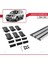 Nissan Pathfinder (R51) 2004-2012 Arası ile Uyumlu Fly Model Ara Atkı Tavan Barı Gri 3 Adet Bar 5