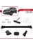 Nissan X-Trail 2014-2021 Arası ile Uyumlu Fly Model Ara Atkı Tavan Barı Siyah 3 Adet Bar 3
