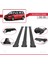 Volkswagen Touran 2010-2015 Arası ile Uyumlu Fly Model Ara Atkı Tavan Barı Siyah 3 Adet Bar 4