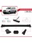 Ssangyong Rexton Y250 2006-2012 Arası ile Uyumlu Fly Model Ara Atkı Tavan Barı Siyah 3 Adet Bar 3