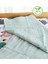 Organik Çok Amaçlı 80 x 80 cm Müslin Çocuk ve Bebek Örtüsü Mint Yeşili Nokta Desenli Battaniye 1